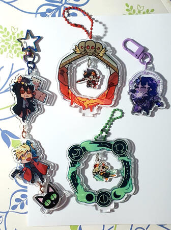 Assorted keychains