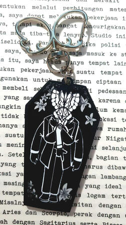 Funeral of the dead butterflies keychain