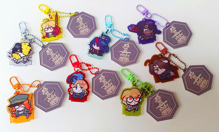 Limbus Bad End IDs standee keychain