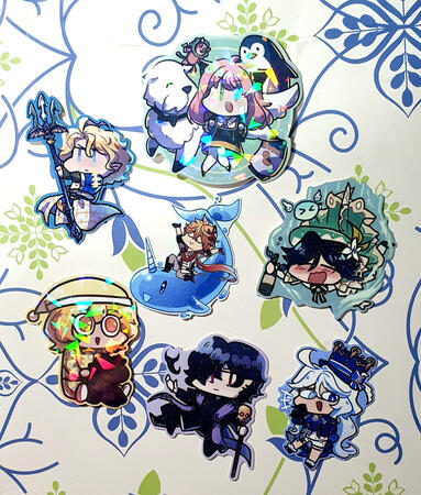 Assorted stickers
